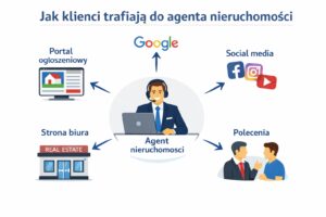 jak klienci trafiają do agenta nieruchomości